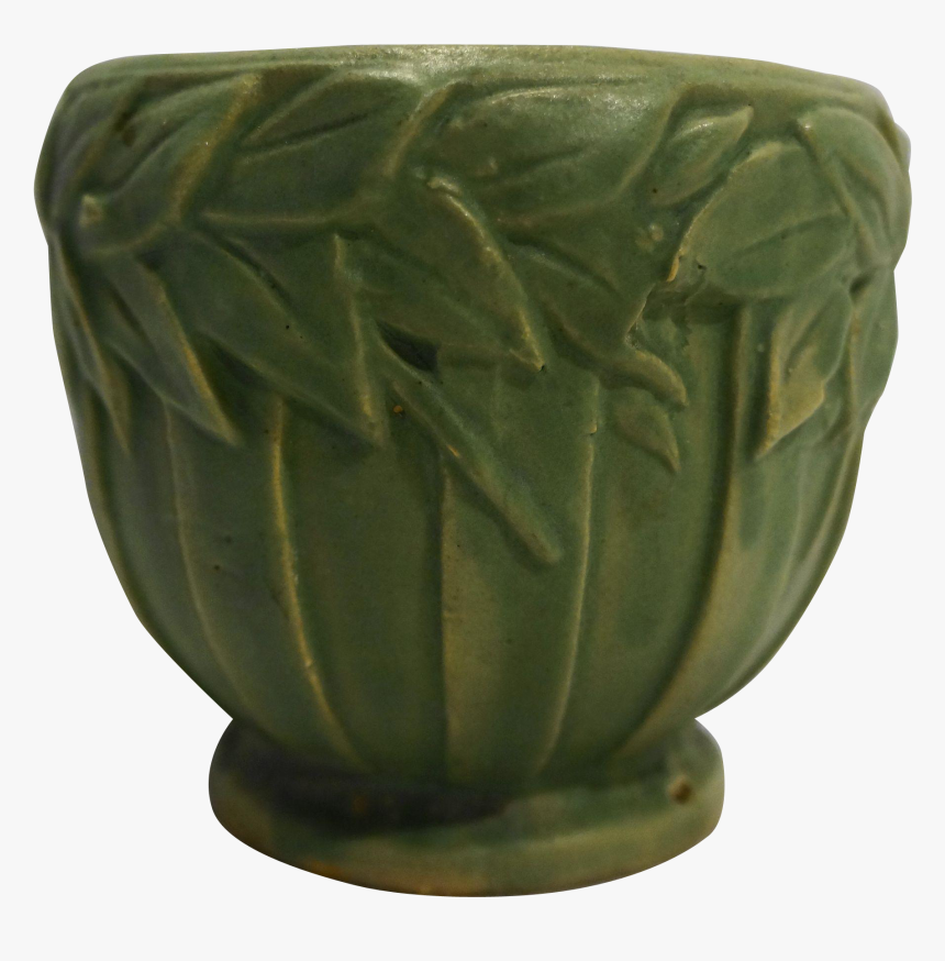 Mccoy Small Planter Jardiniere Flower Pot Laurel Leaves - Earthenware, HD Png Download, Free Download