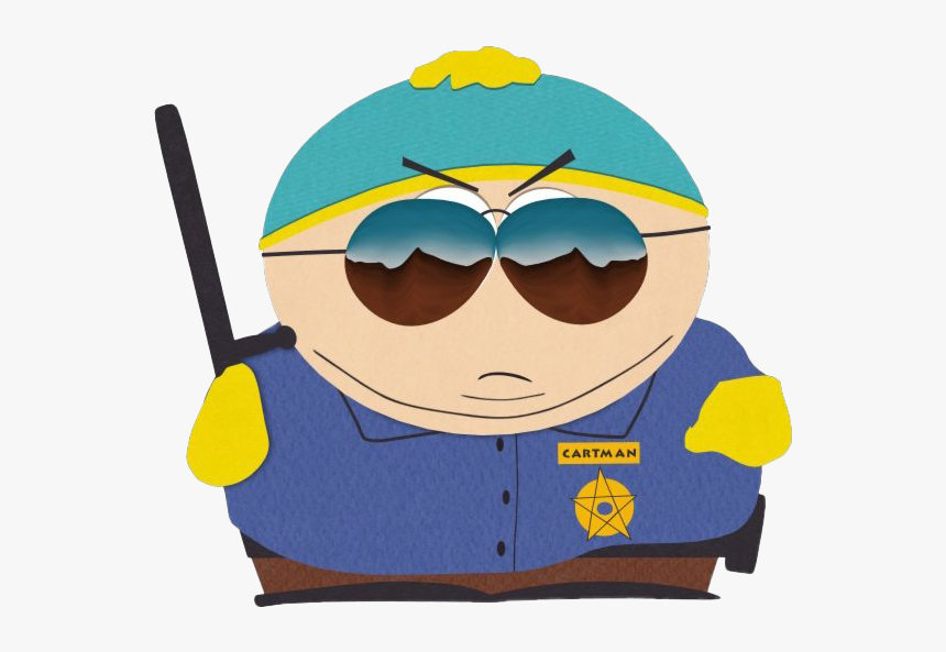 Cartman Kenny Mccormick Policeman Kyle Mr - Eric Cartman Cop, HD Png Download, Free Download