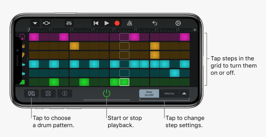 Beat Sequencer Touch Instrument - Music Sequencer, HD Png Download, Free Download