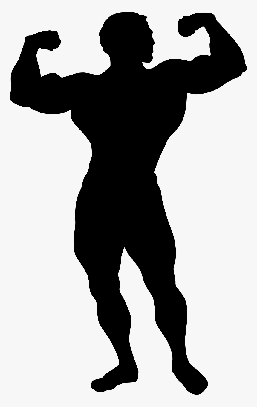 Bodybuilding Clip Art Illustration Silhouette Image - Black Panther Marvel Silhouette, HD Png Download, Free Download