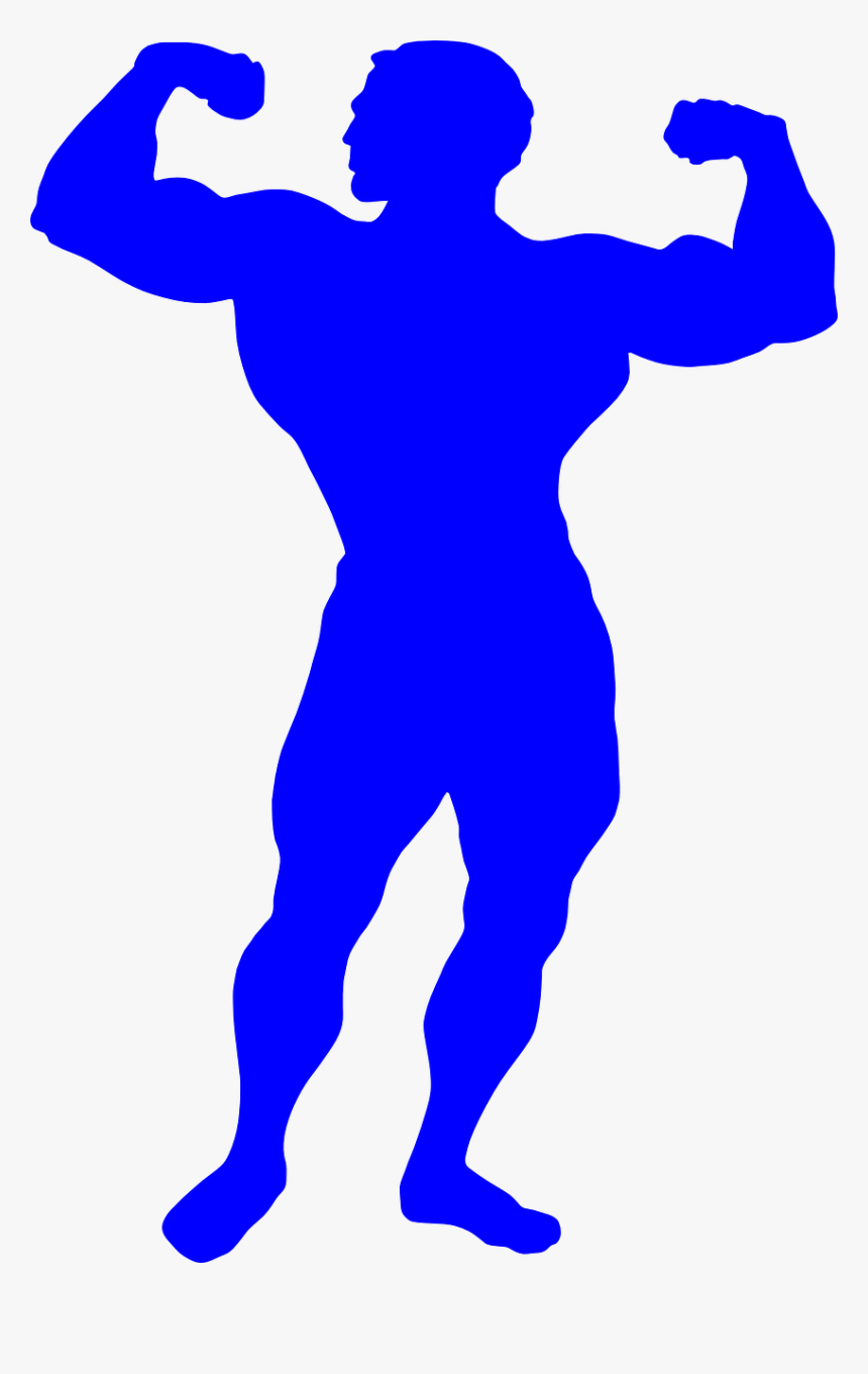 Bodybuilder, Muscles, Man, Make, Masculine, Fitness - Muscle Man Silhouette Png, Transparent Png, Free Download