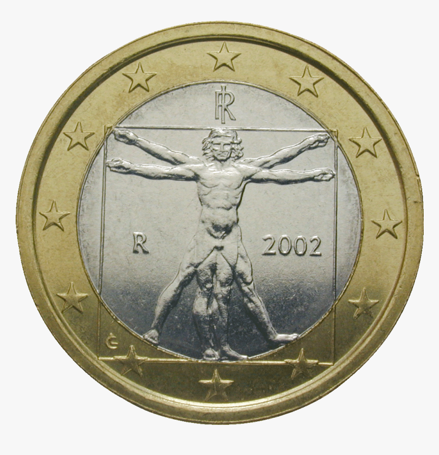 Italy 1 Euro Coin, HD Png Download, Free Download