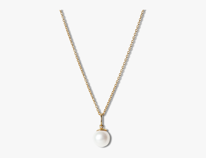 Combination Of An Anchor Chain And Big Pearl Pendant"
 - Moonstone And Opal Necklace Gold, HD Png Download, Free Download