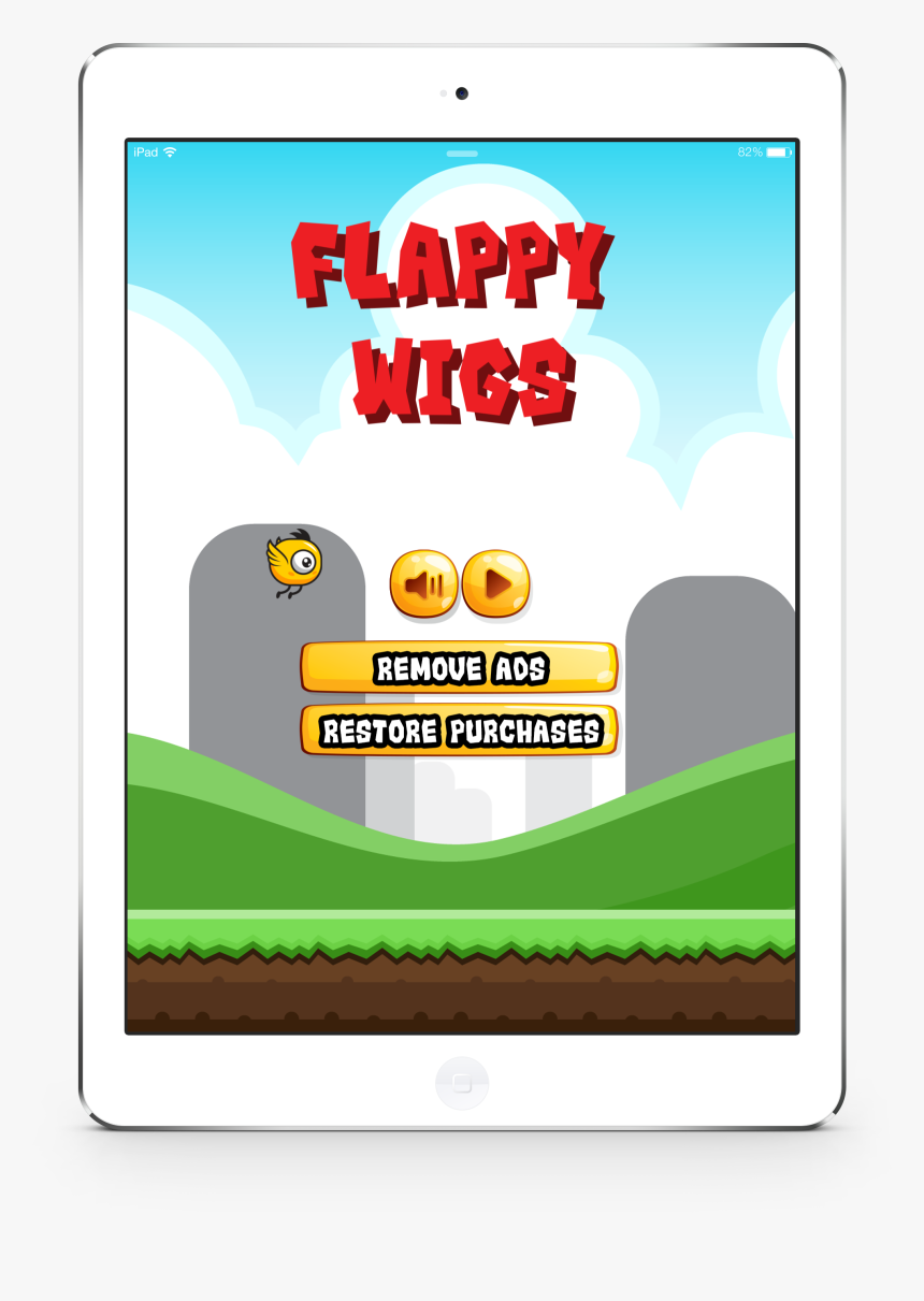 Flappy Wigs Game Screen, HD Png Download, Free Download