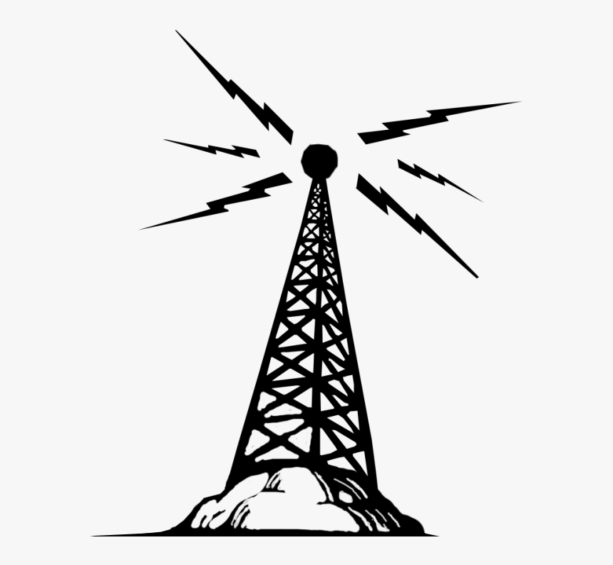 Telecommunications Tower Clip Art - Radio Tower Clip Art, HD Png Download, Free Download