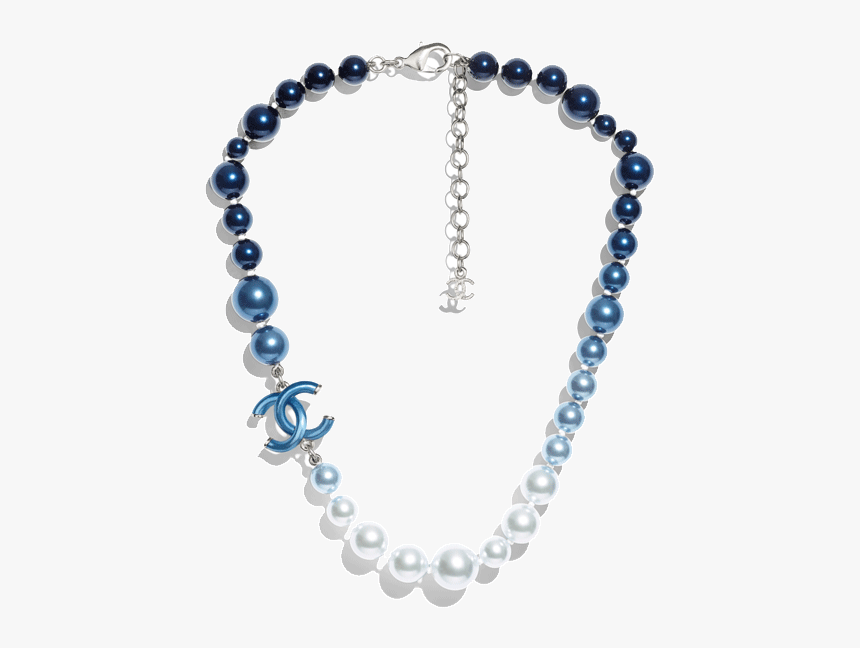 Chanel Blue And Pearl Necklace, HD Png Download, Free Download