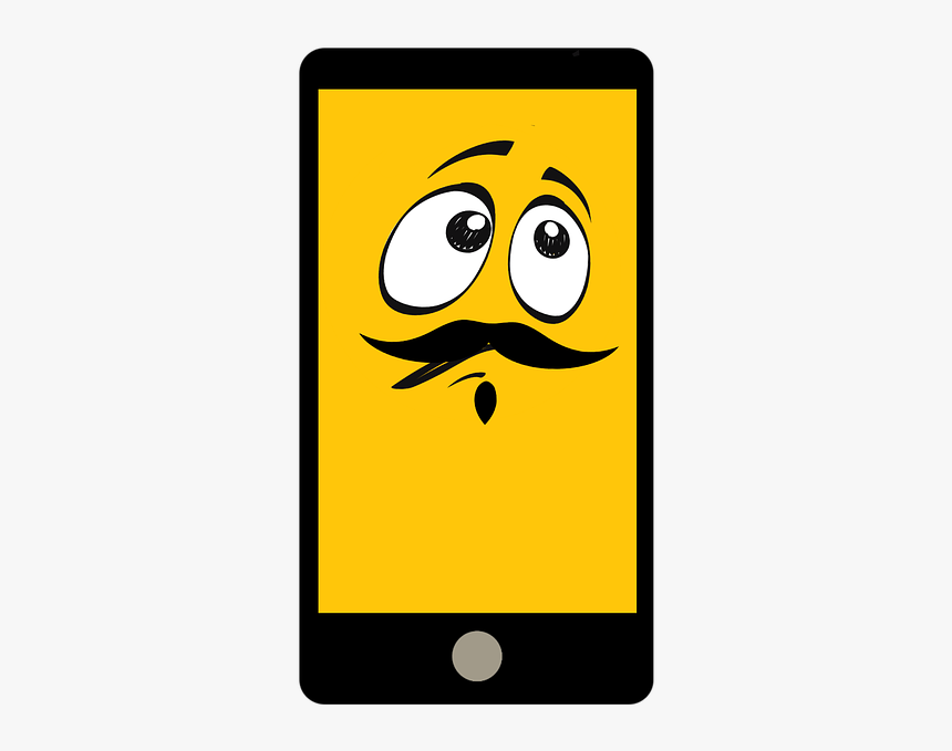 Smartphone, Tablet, Emoji, Yellow, Funny, Joy, Emoticon - Emoji, HD Png Download, Free Download