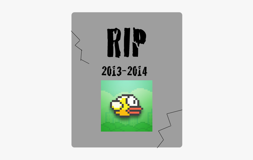 Flappy Bird Tombstone - Flappy Bird, HD Png Download, Free Download