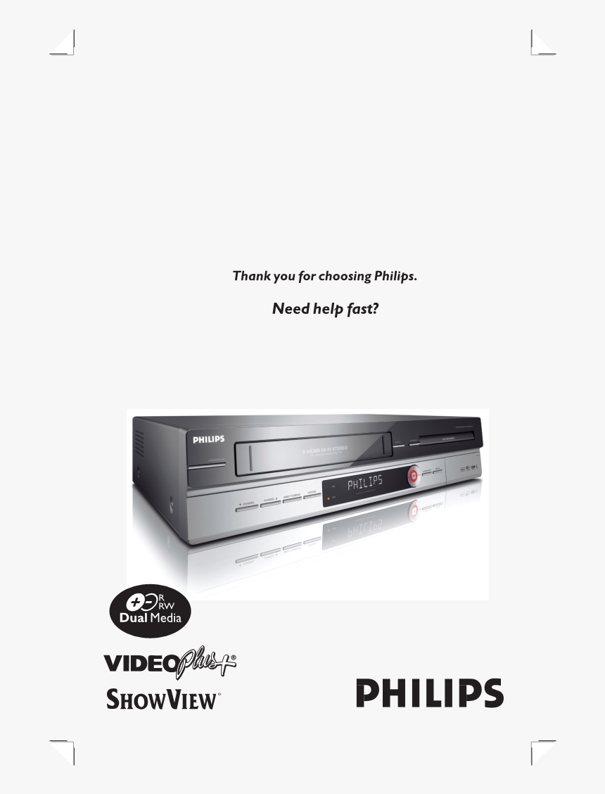 Dvd Recorder / Vcr - Philips, HD Png Download, Free Download