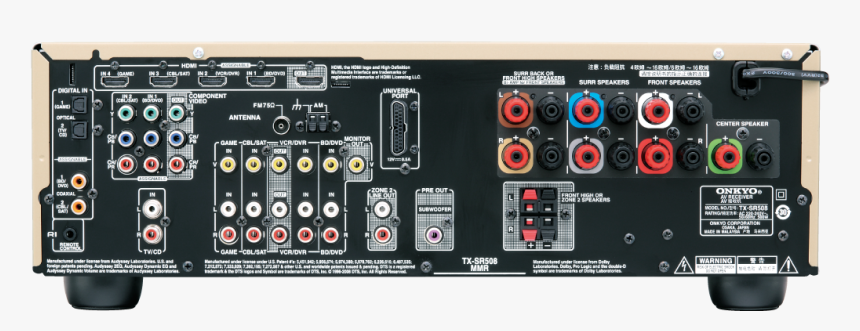 Vcr Png - Onkyo Tx Sr508, Transparent Png, Free Download