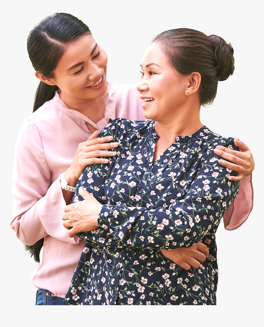 Cataract - Mother And Daughter Old Asian, HD Png Download, Free Download