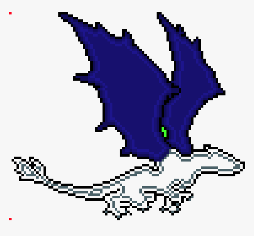 Dragon Wings - Blue Dragon Pixel Art, HD Png Download, Free Download