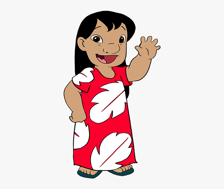 How To Draw Lilo From Lilo And Stitch - Easy Lilo And Stitch Drawing, HD Png Download, Free Download