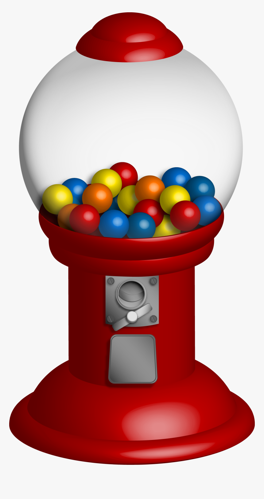 Gumball Clipart Ball 7 On Machine Clip Art - Bubble Gum Machine Clip Art, HD Png Download, Free Download