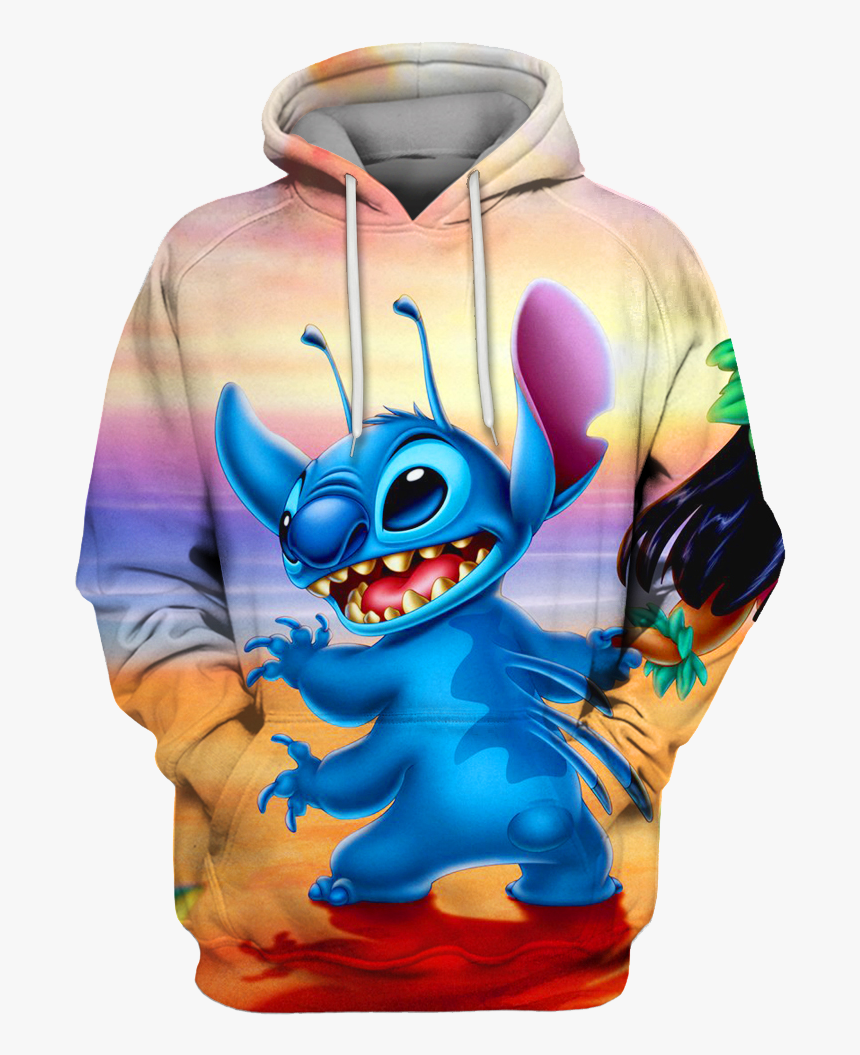 Anime Stitch Lilo Hoodie 3d - Cute Lilo And Stitch Wallpaper Ipad, HD Png Download, Free Download