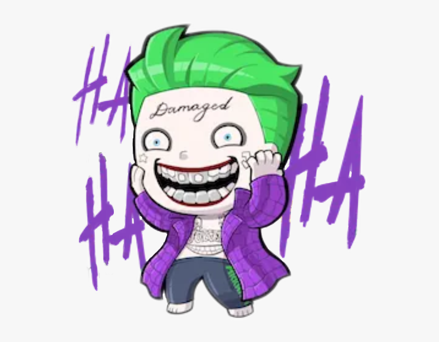 Joker Jokersmile Jokerbrother Hahaha Kelate Malaysianbo - Joker Suicide Squad Cartoon, HD Png Download, Free Download