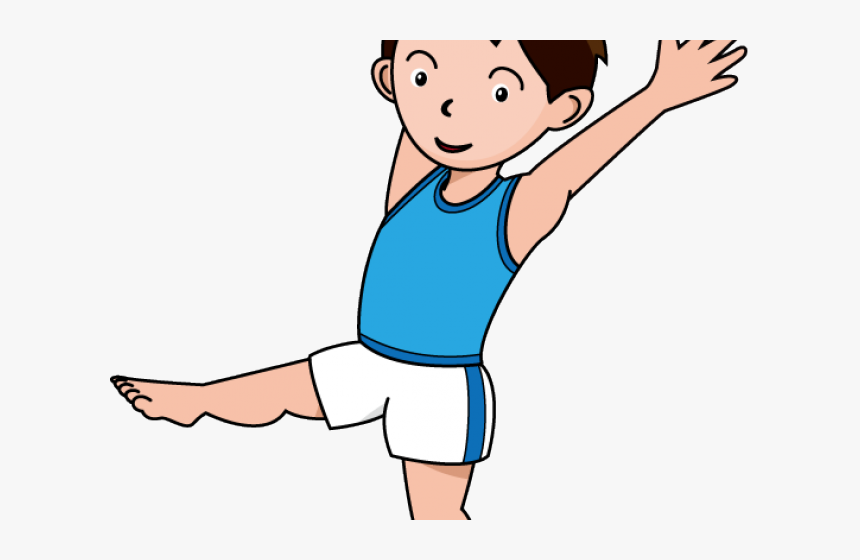 Clipart Gymnast Black And White, HD Png Download, Free Download