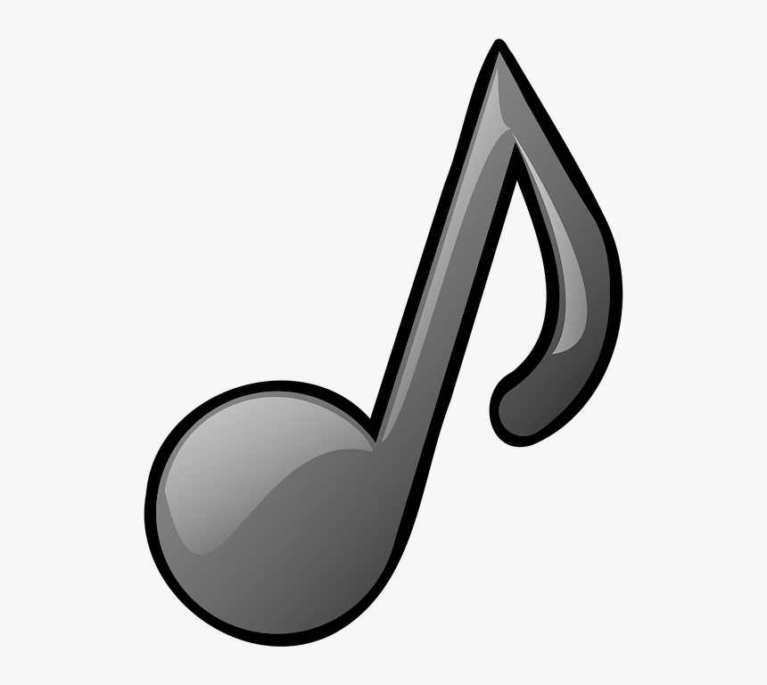 Black And White,musical Note,music - Notas Musicales Para Imprimir Grandes, HD Png Download, Free Download