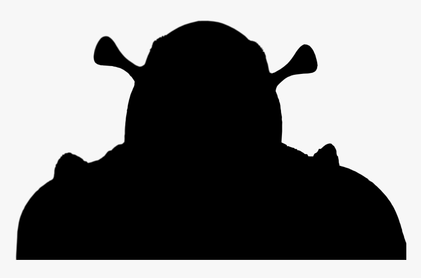 Shrek Head Outline Clipart , Png Download - Shrek Silhouette, Transparent Png, Free Download