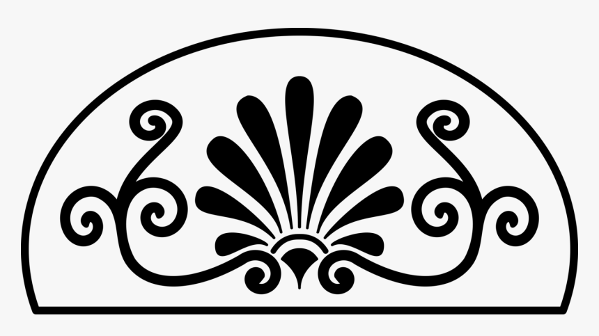 Vignette Clipart Png - Ancient Greek Ornaments Black, Transparent Png, Free Download