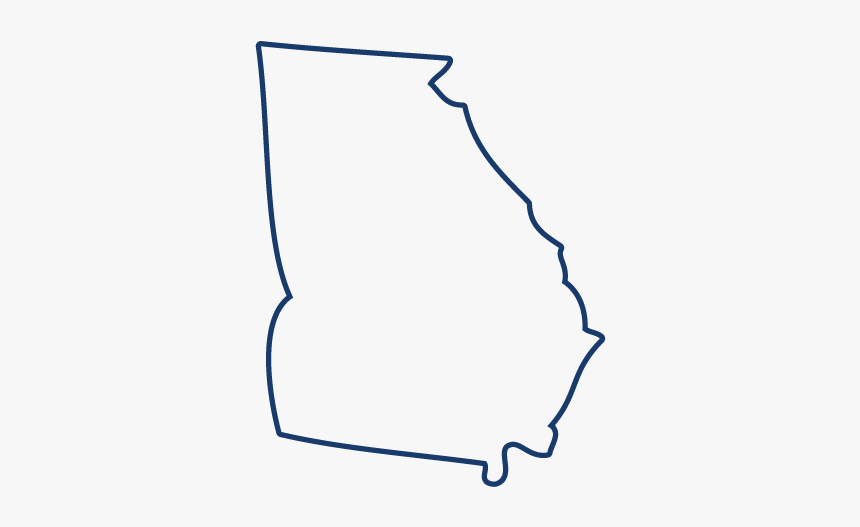 Georgia State Outline Png - Drawing, Transparent Png, Free Download