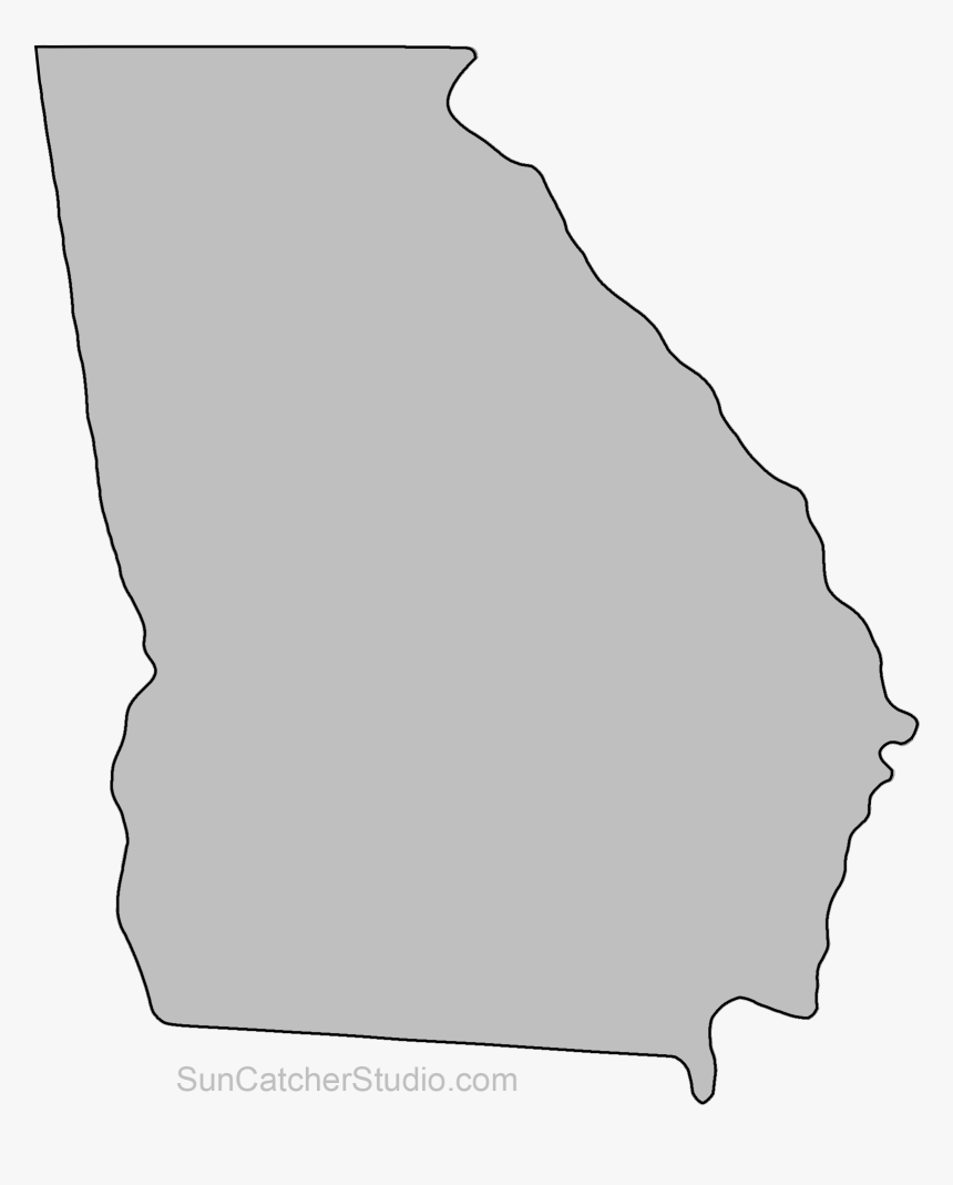 Georgia State Map Shape, HD Png Download, Free Download