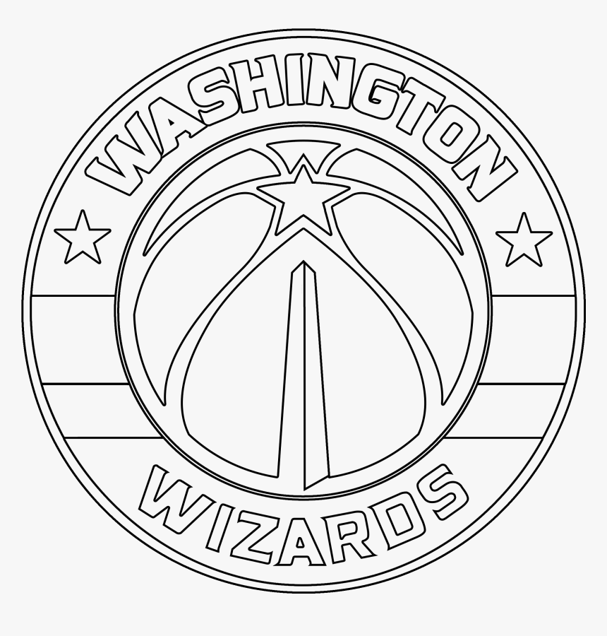 Washington Wizards Black And White Logo, HD Png Download, Free Download