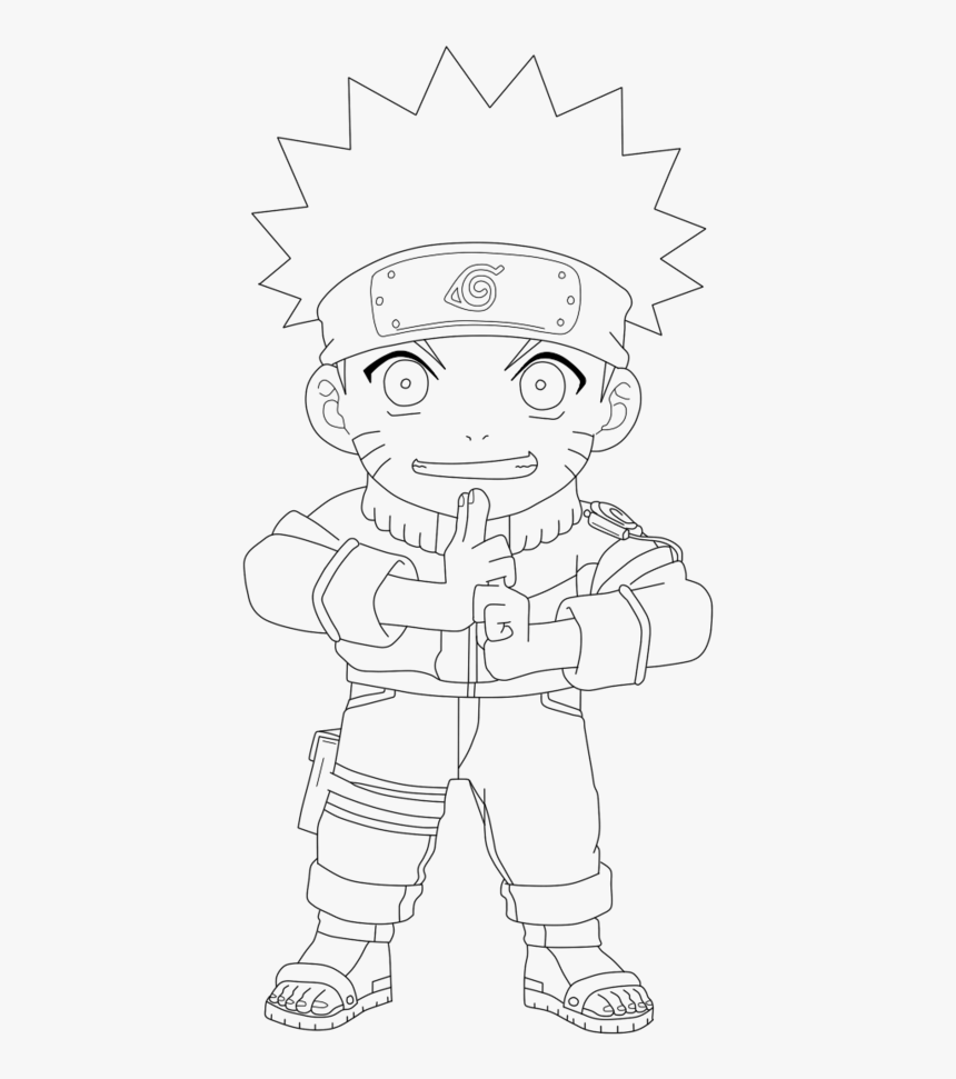 Naruto Chibi para colorir