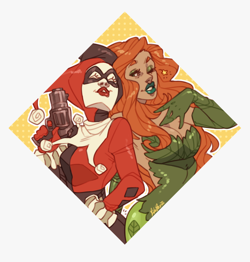 Image Of Harley & Poison Ivy - Cartoon, HD Png Download, Free Download