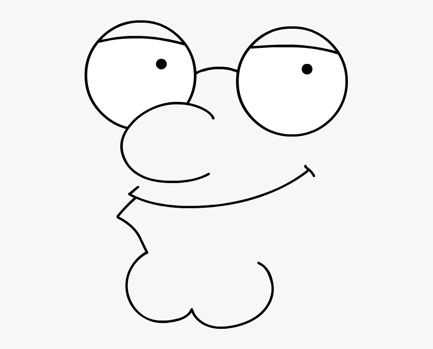Peter Griffin Png - Peter Griffin Face Outline, Transparent Png, Free Download