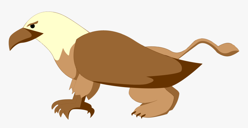 Vulture,flightless Bird,wildlife - Cartoon Griffin Png, Transparent Png, Free Download