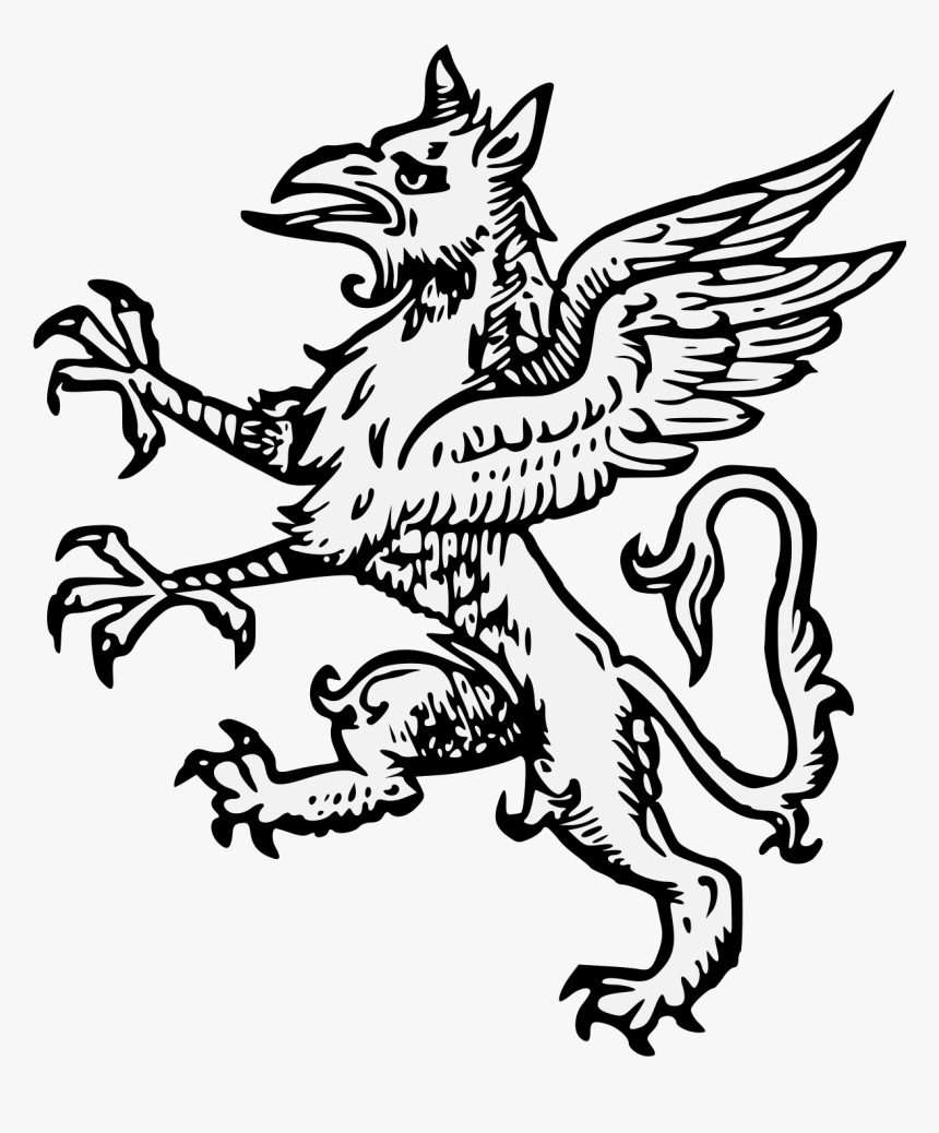 Griffin Heraldry Png, Transparent Png, Free Download