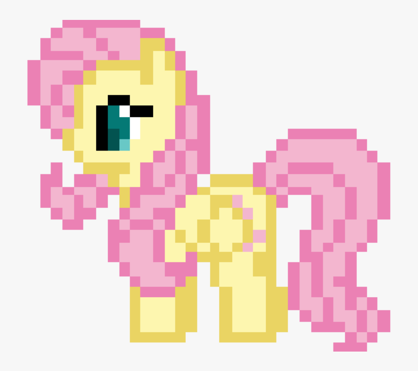 1024 X 683 - Fluttershy Pixel Art My Little Pony, HD Png Download, Free Download
