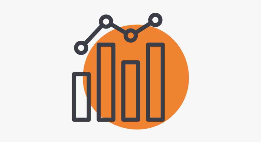 Icon Data Analytics Orange - Illustration, HD Png Download, Free Download