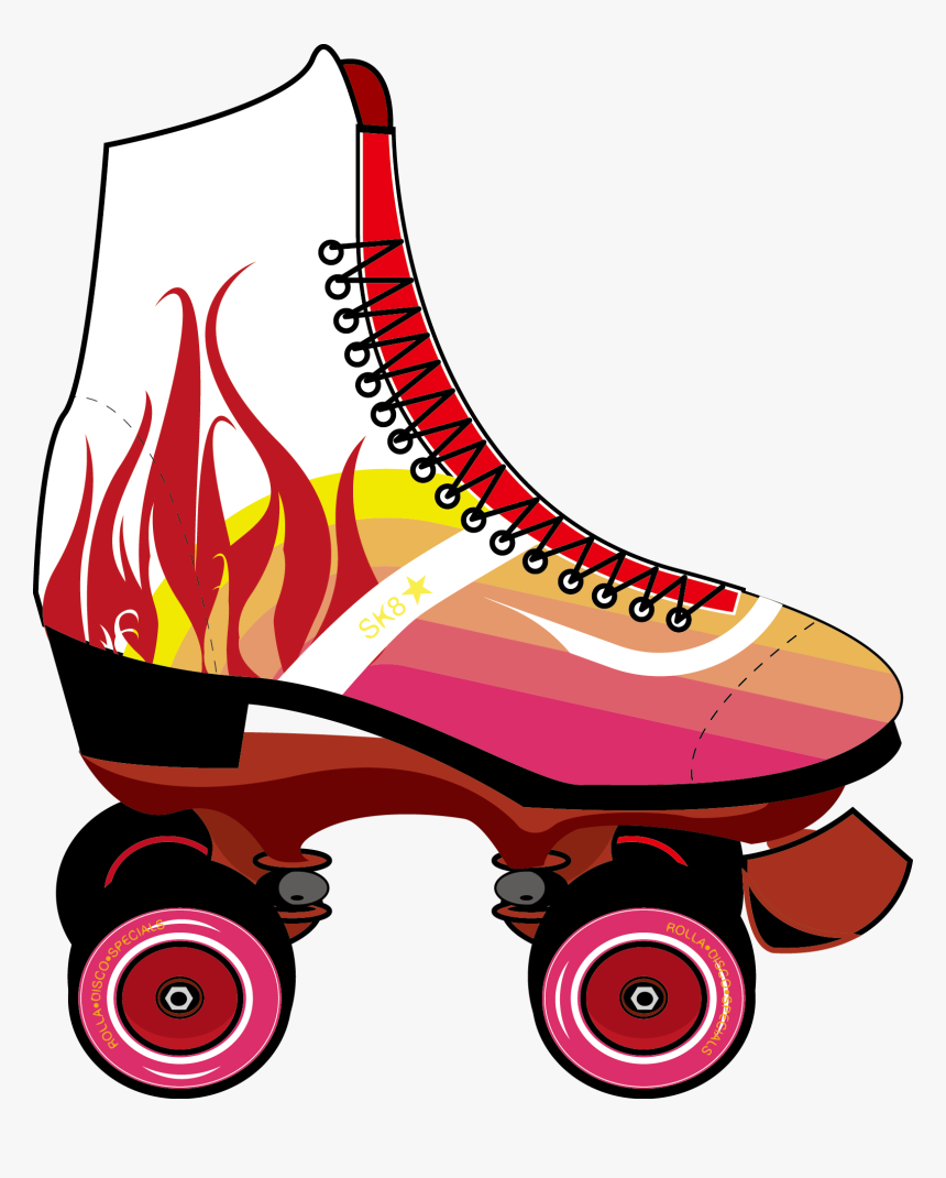 Footwear,roller Skates,quad Skates,roller Skating,clip - Clip Art Roller Skate, HD Png Download, Free Download