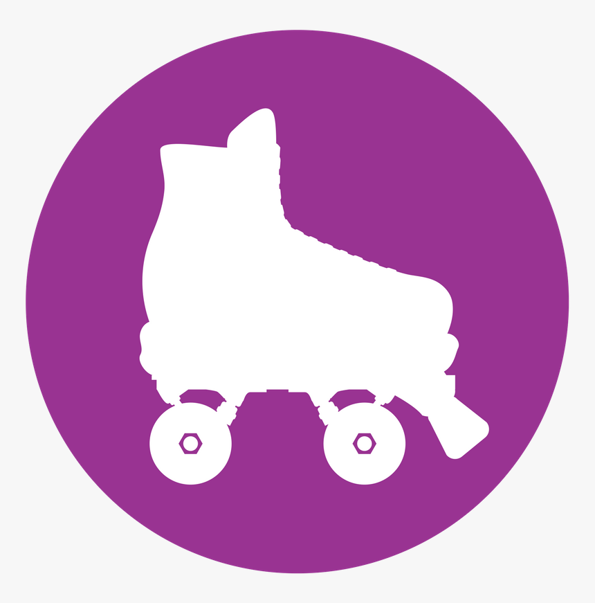 Clip Art Purple Roller Skates, HD Png Download, Free Download
