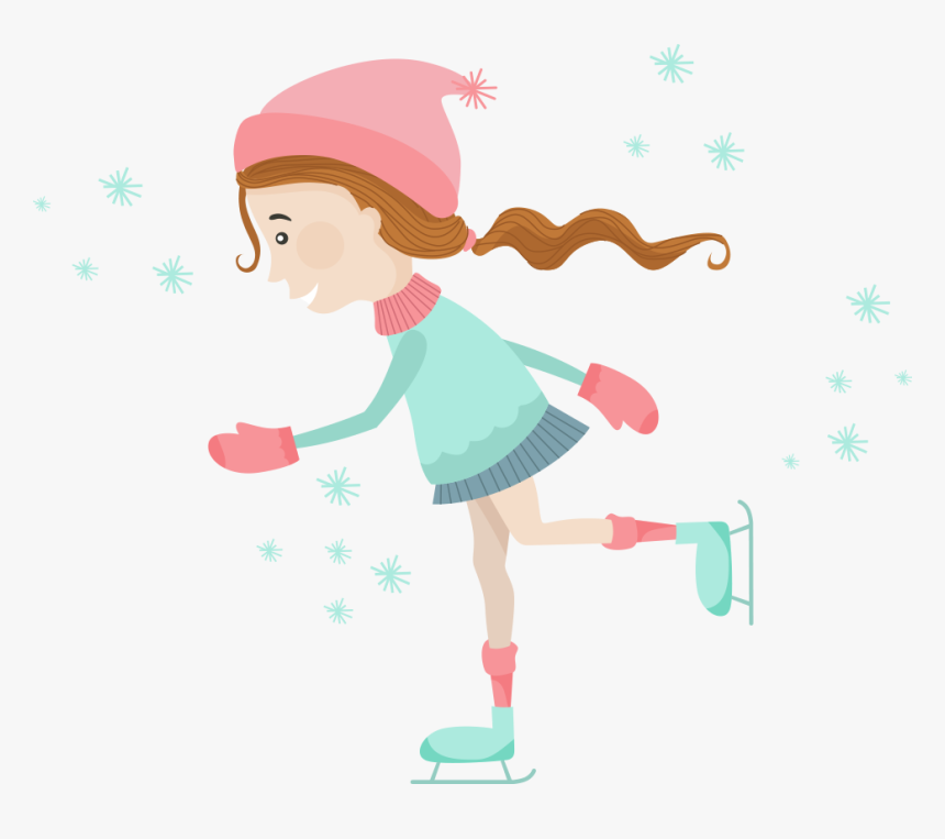 Ice Skating Figure Skating Ice Skate Roller Skates - Illustration, HD Png Download, Free Download