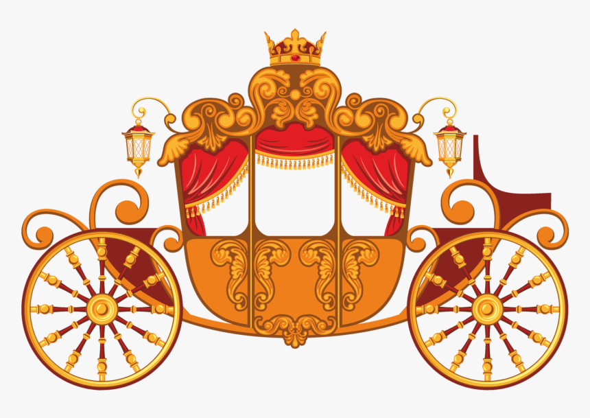 Pumpkin Carriage Png Clip Art Stock - Gold Carriage Png, Transparent Png, Free Download