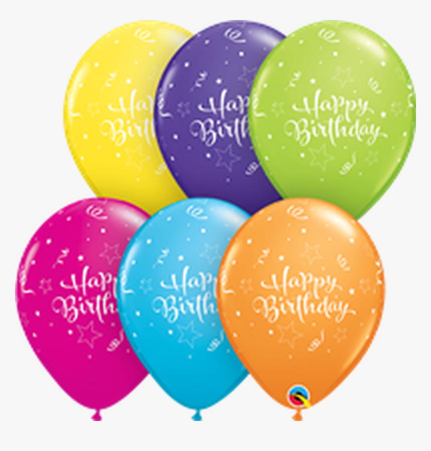 11"q Assorted, Happy Birthday Shine Star Tropical Print - Qualatex Globo 11 Dinosaurios, HD Png Download, Free Download