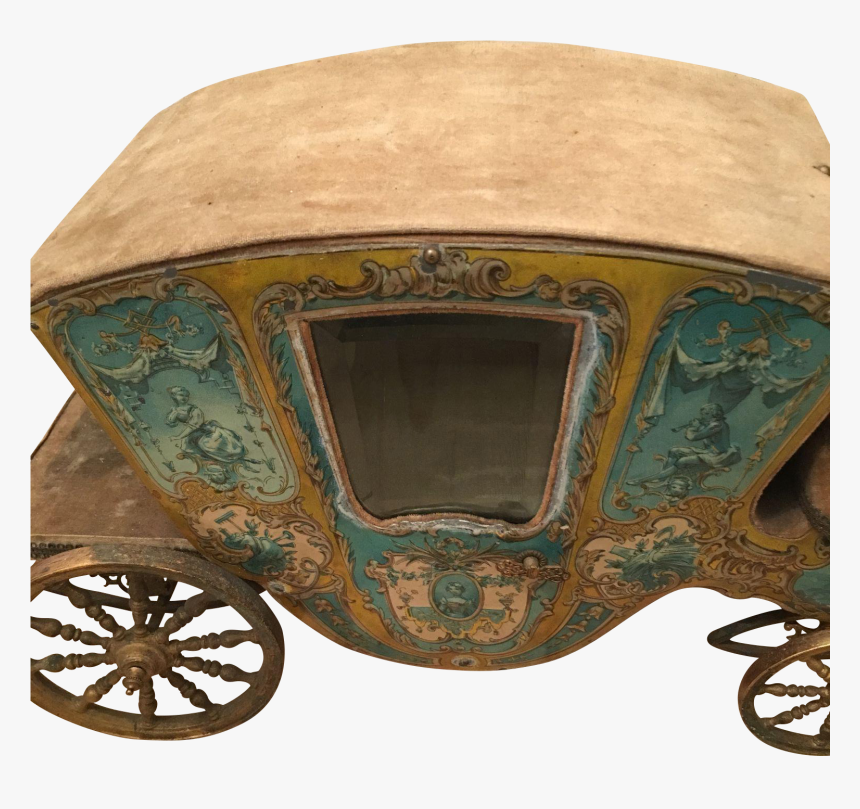 Pretty Antique French Cinderella Coach - Cart, HD Png Download, Free Download