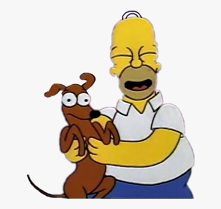 #thesimpsons #simpsons #homersimpson #happy #dog #cartoon - Cartoon, HD Png Download, Free Download