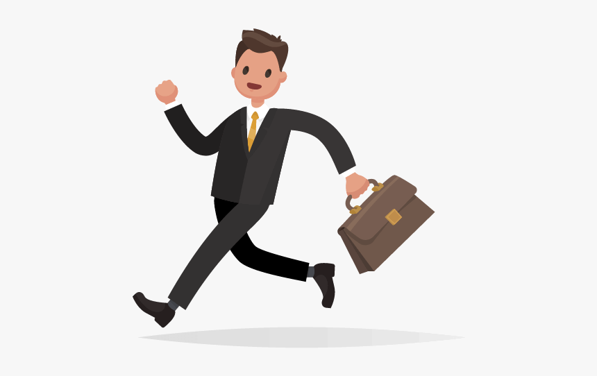 Cross-border Commuters Icon - Two Men Running Cartoon, HD Png Download, Free Download