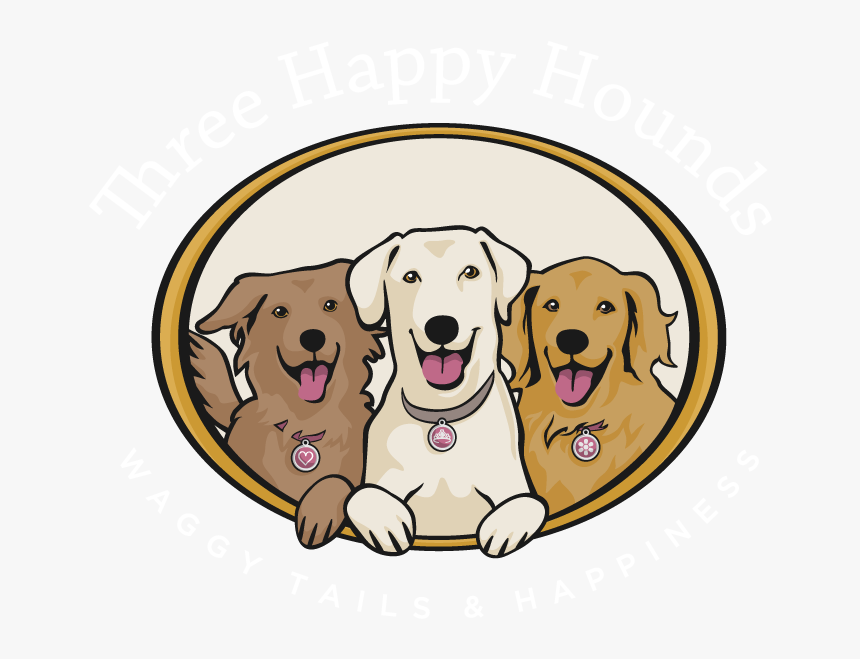 Three Happy Hounds - Golden Retriever, HD Png Download, Free Download