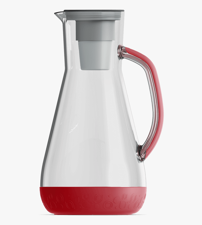 64 Oz Water Pitcher Red With Filter"
 Class= - Pitcher With Little Water, HD Png Download, Free Download