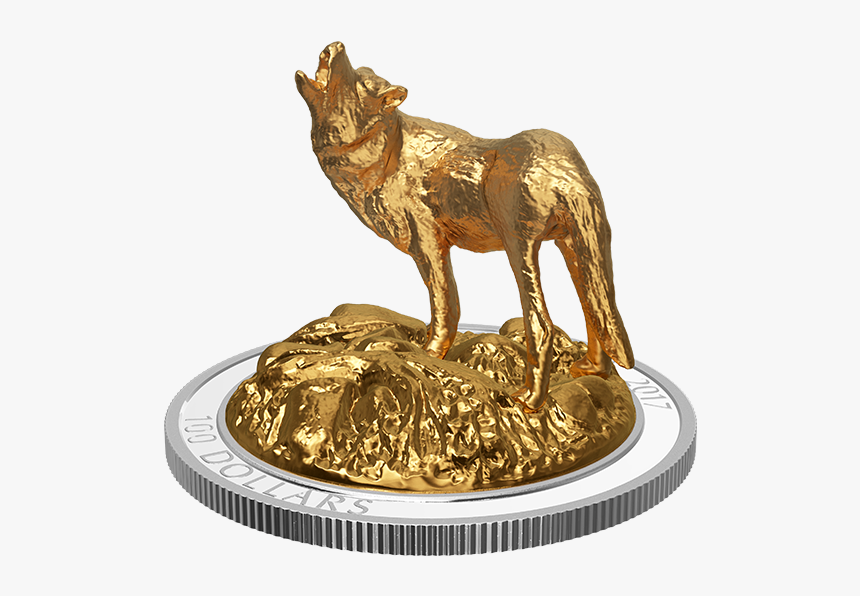 2017 $100 Sculpture Of Majestic Canadian Animals Wolf, HD Png Download, Free Download