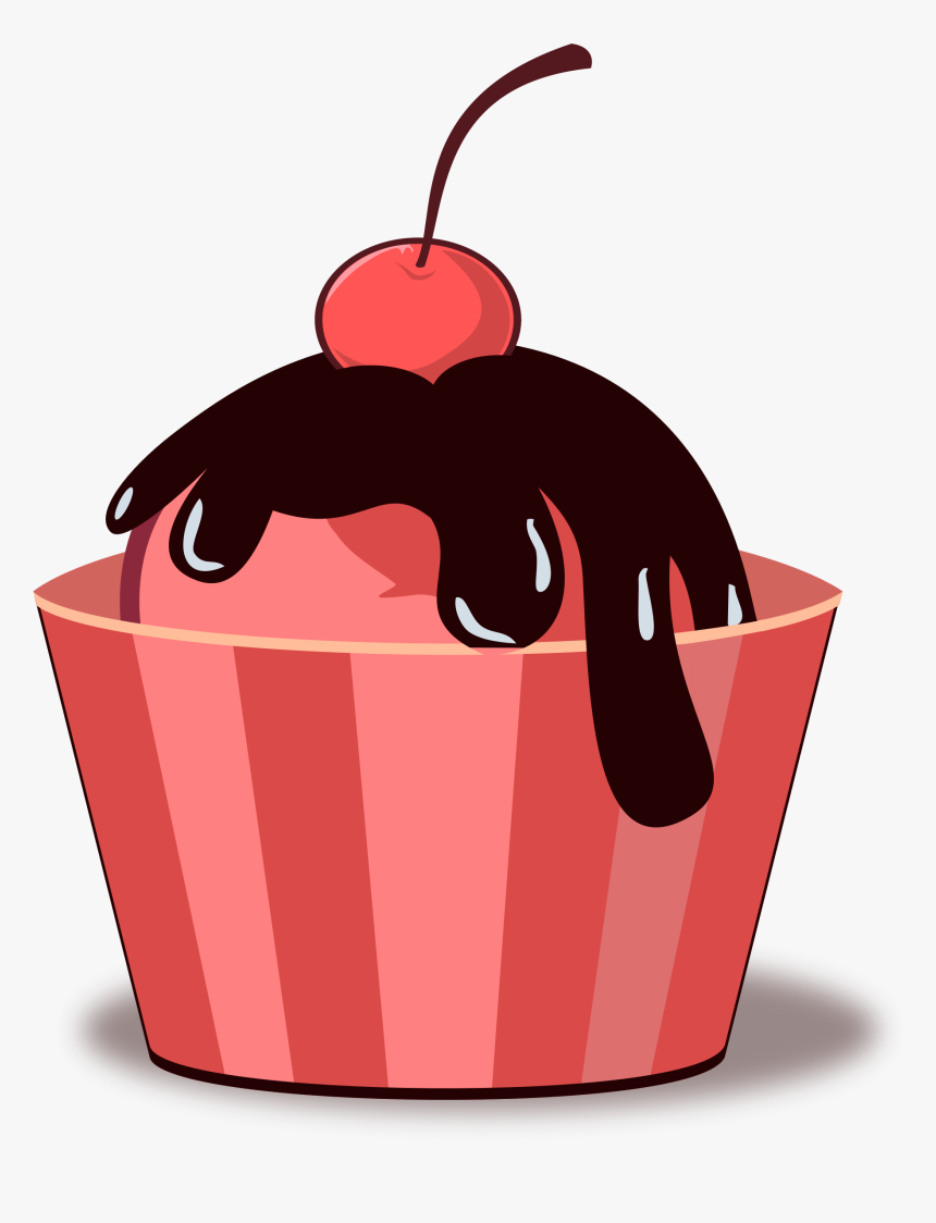 Melting Chocolate Ice Cream Clipart - Ice Cream In A Cup Clipart, HD Png Download, Free Download