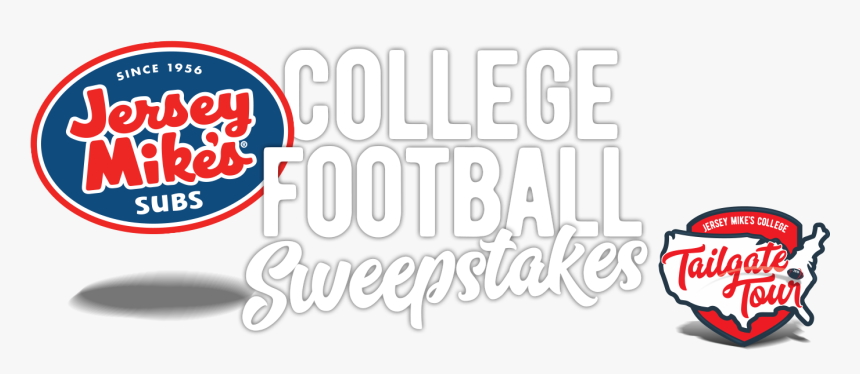 A Sub Above Cfb Tailgate Sweepstakes - Jersey Mikes Subs, HD Png Download, Free Download