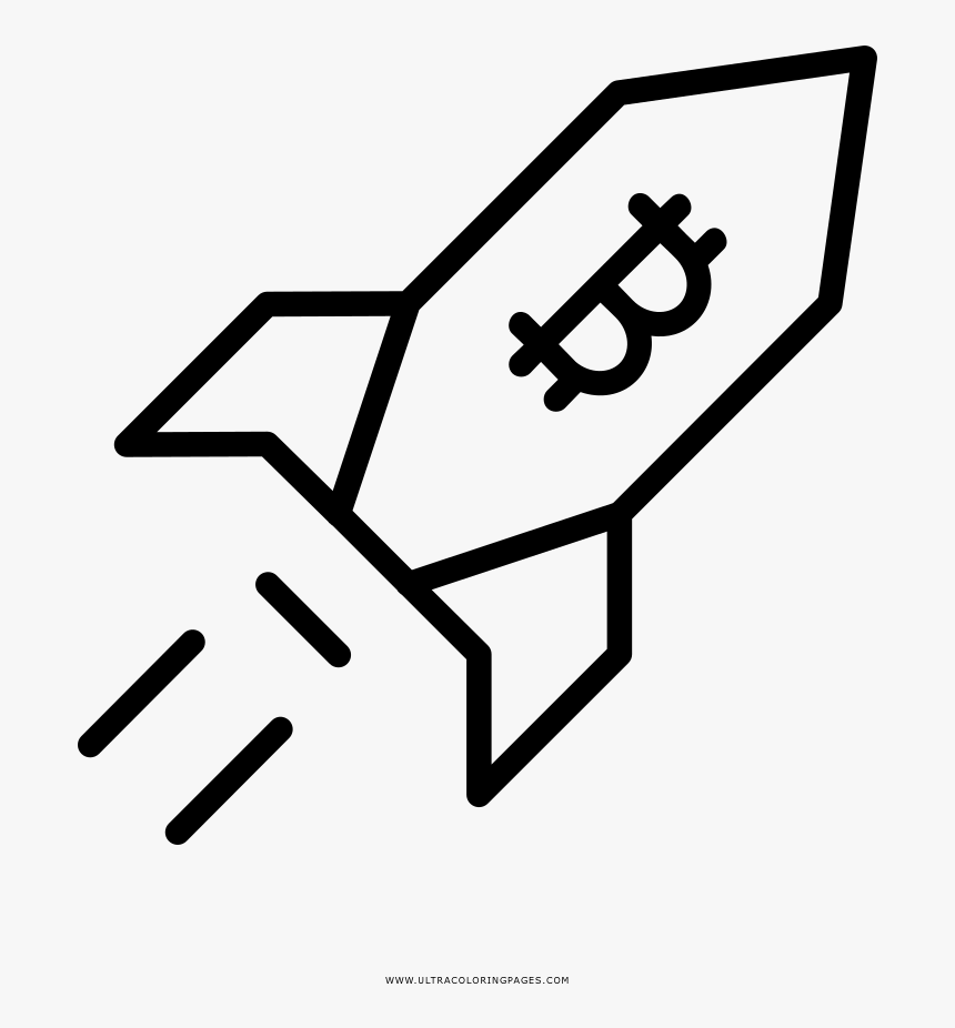 Rocket Ship Coloring Page - Increase Sales Euro Icon, HD Png Download, Free Download