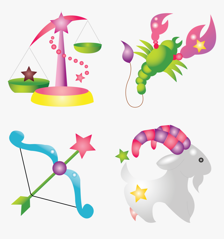 Scorpio Clipart Sagittarius - Cartoon Cute Character Vector, HD Png Download, Free Download