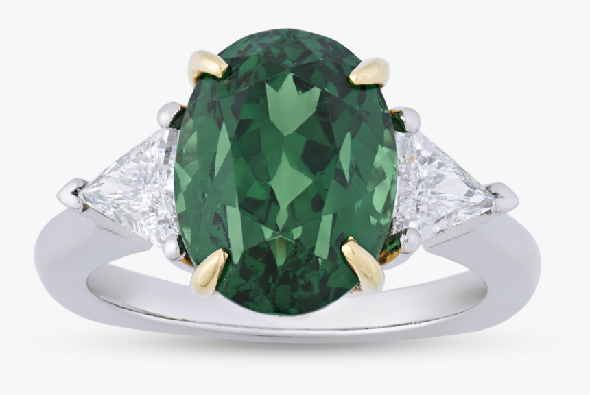 Tsavorite Garnet Ring, - Tsavorite Garnet Ring, HD Png Download, Free Download